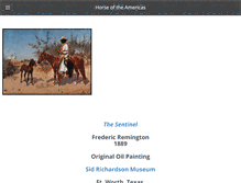 Tablet Screenshot of horseoftheamericas.com